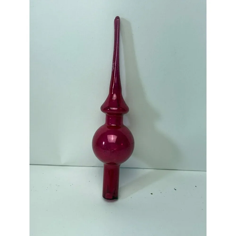 Pink Mercury Glass Miniature Christmas 6.5
